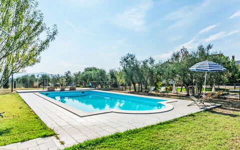 Podere degli Ulivi: Swimming Pool, Outdoor Furniture, Garden, Furniture, Resort, Shade, Eco Hotel, Backyard, Leisure, Chair