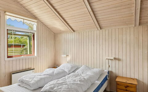 Aster - 100M from the Sea: Wood, Ceiling, Bedroom, Flooring, Interior Design, Floor, Bed, Room, Hardwood, Wood Stain