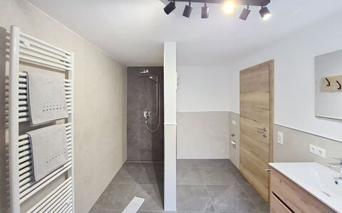 Sophia: Flooring, Wall, Interior Design, Floor, Ceiling, Plumbing Fixture, Bathroom, Tap, Room, Light Fixture