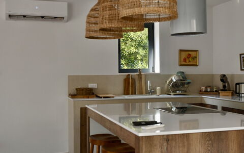 Grandpa Pouls Heritage, Heated Pool: Furniture, Interior Design, Wood, Light Fixture, Ceiling, Flooring, Countertop, Kitchen, Lighting, Floor