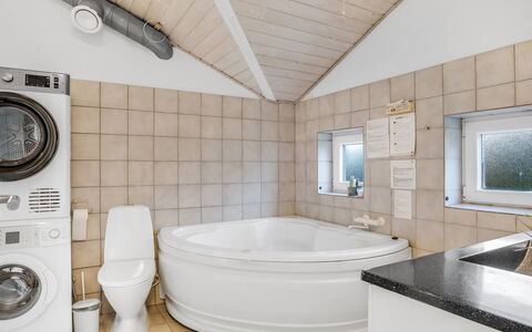 Gunnild - 200M to the Fjord: Interior Design, Flooring, Plumbing Fixture, Floor, Ceiling, Washing Machine, Room, Bathroom, Plumbing, Lighting