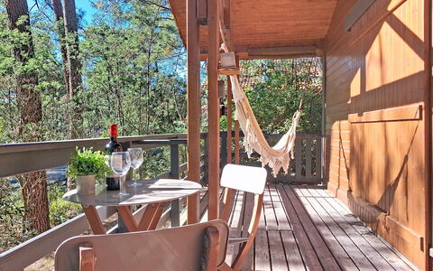 Pignots: Wood, Porch, Furniture, Wood Stain, Hardwood, Wood Flooring, Flooring, Floor, Chair, Deck