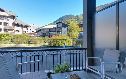 Clos du Savoy: Balcony, Chair, Outdoor Furniture, Shade, Porch, Eco Hotel, Fence, Outdoor Table, Houseplant, Deck