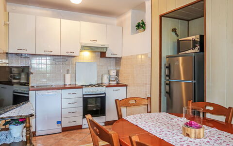 Mateja: Interior Design, Flooring, Furniture, Wood, Floor, Kitchen, Ceiling, Kitchen Appliance, Countertop, Major Appliance