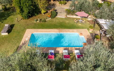 Podere Selva, Pool, Chianti: Swimming Pool, Resort, Hacienda, Thermae, Outdoor Furniture, Estate, Eco Hotel, Garden, Villa, Backyard