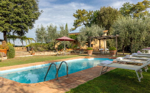 Podere Selva, Pool, Chianti: Swimming Pool, Resort, Hacienda, Eco Hotel, Estate, Outdoor Furniture, Villa, Backyard, Garden, Sunlounger