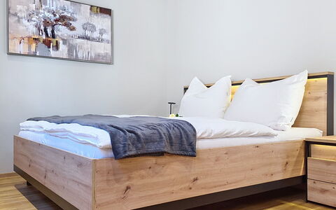 Radstadt 26: Bed, Furniture, Bedroom, Wood, Flooring, Bedding, Floor, Bed Sheet, Interior Design, Bed Frame