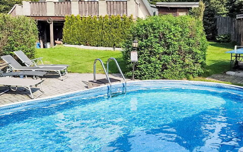 Svahová 1: Blue, Swimming Pool, Leisure, Outdoor Furniture, Garden, Resort, Landscaping, Shade, Eco Hotel, Lawn