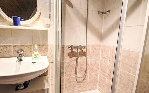 Svahová 1: Bathroom, Plumbing Fixture, Bathroom Sink, Floor, Flooring, Interior Design, Toilet, Sink, Toilet Seat, Room