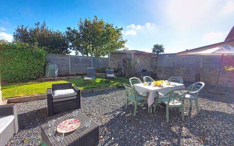 Au Coin des 3 Feux: Furniture, Home, Land Lot, Garden, Outdoor Furniture, Flagstone, Chair, Yard, Landscaping, Flowerpot