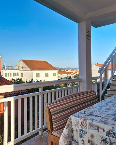 Vodice 603: Residential Area, Home, House, Roof, Apartment, Balcony, Estate, Suburb, Porch, Villa