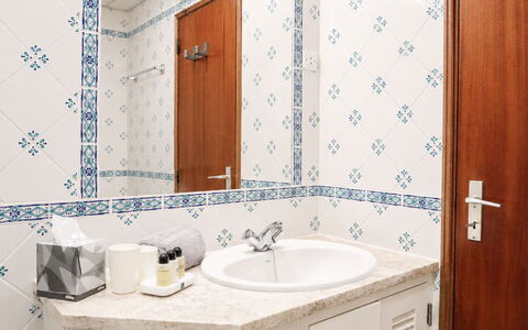 Paloma: Flooring, Plumbing Fixture, Interior Design, Floor, Sink, Tap, Plumbing, Bathroom, Bathroom Sink, Tile