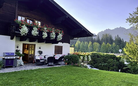 Oberndorf in Tirol 1: Blue, Wood, Furniture, Home, Outdoor Furniture, Chair, Shade, Balcony, Wood Stain, Eco Hotel