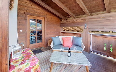 Oberndorf in Tirol 1: Blue, Wood, Furniture, Home, Outdoor Furniture, Chair, Shade, Balcony, Wood Stain, Eco Hotel