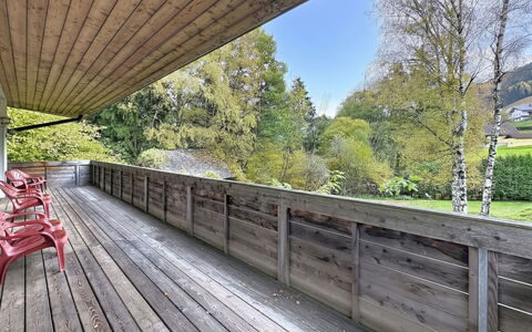 Afritz am See 9: Blue, Wood, Furniture, Home, Outdoor Furniture, Chair, Shade, Balcony, Wood Stain, Eco Hotel