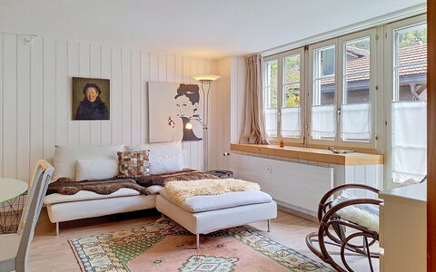 Chalet Schwizerhüsli: Blue, Wood, Furniture, Home, Outdoor Furniture, Chair, Shade, Balcony, Wood Stain, Eco Hotel