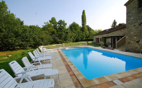 Ensemble de 3 Maisons Lavit: Swimming Pool, Property, House, Real Estate, Building, Estate, Vacation, Villa, Architecture, Leisure