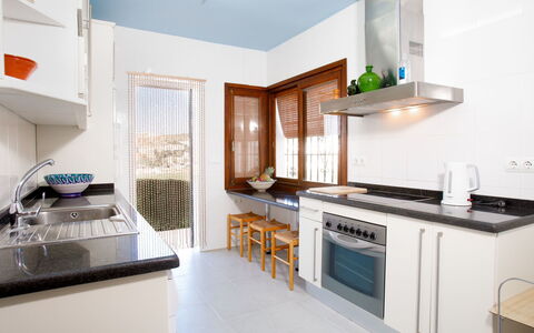 Villa Tulipán: Room, Property, Countertop, Kitchen, Furniture, Cabinetry, Interior Design, Building, House, Real Estate