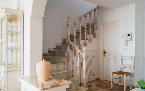 Mijas Beach: Room, Property, Interior Design, Stairs, Building, Wall, Furniture, Floor, House, Ceiling
