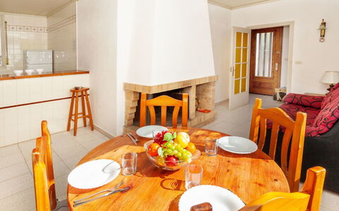 La Rectoria: Table, Tableware, Furniture, Property, Chair, Wood, Orange, Interior Design, Kitchen & Dining Room Table, Floor