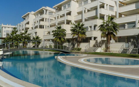 Dénia 170: Water, Building, Property, Plant, Sky, Window, Azure, Blue, Tree, Body Of Water