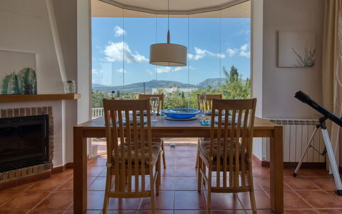Osa Menor: Room, Furniture, Floor, Dining Room, Property, Interior Design, Table, Ceiling, Hardwood, Building