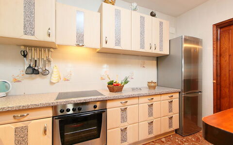 Jara: Countertop, Room, Furniture, Cabinetry, Property, Kitchen, Interior Design, Tile, Building, Floor