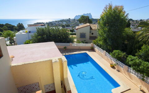 Meluca: Sky, Property, Water, Building, Plant, Swimming Pool, Azure, Tree, Shade, Body Of Water