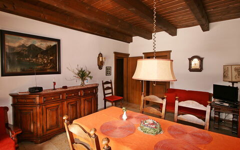 Sankt Wolfgang im Salzkammergut 50: Room, Furniture, Property, Building, Ceiling, Interior Design, Table, Beam, Bedroom, House