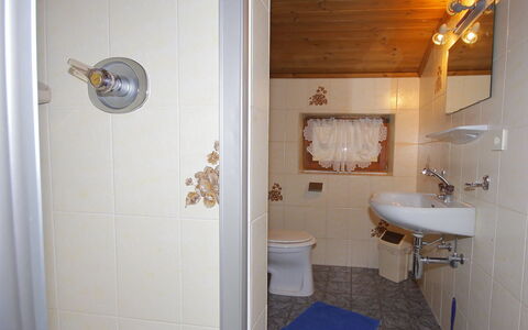 Haus Zimmermann: Bathroom, Room, Property, Plumbing Fixture, Wall, House, Bathroom Sink, Building, Floor, Real Estate