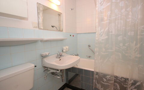 Seefeld in Tirol 100: Bathroom, Property, Room, Interior Design, Tile, Sink, Wall, Floor, Real Estate, Architecture