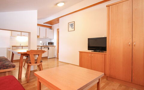 Königsleiten 170: Interior Design, Flooring, Ceiling, Floor, Apartment, Room, Wood Stain, Chair, Living Room, Cabinetry