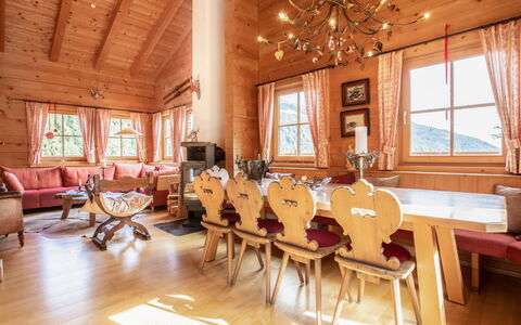 Königsleiten 2: Furniture, Property, Table, Window, Chair, Wood, Interior Design, Hall, Architecture, Floor