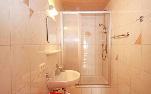 Marina: Bathroom, Property, Room, Tile, Plumbing Fixture, Interior Design, Wall, Architecture, Building, House