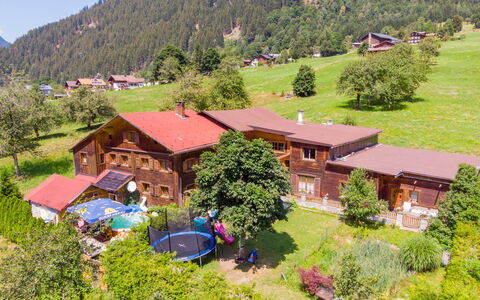 Sankt Gallenkirch 150: Plant, Property, Building, Ecoregion, Tree, Sky, Green, Mountain, Natural Landscape, House