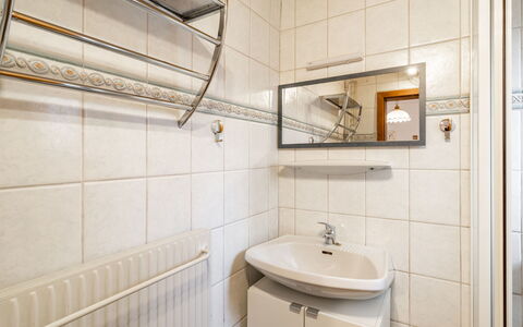 Richter: Mirror, Tap, Sink, Plumbing Fixture, Property, Bathroom Sink, Bathroom, Interior Design, Building, Wood