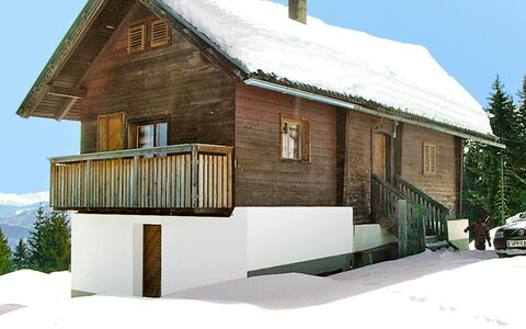 Wassertheureralm: Sky, Property, Building, Window, Snow, House, Tree, Slope, Architecture, Cottage