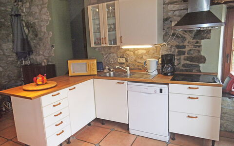La Bastide: Furniture, Room, Kitchen, Property, Cabinetry, Countertop, Kitchen Stove, Drawer, Building, Interior Design