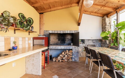 Opatija Mihelići 405: Furniture, Property, Building, Plant, Table, Wood, Interior Design, Cabinetry, Architecture, Flooring