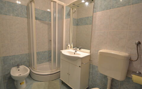Starigrad-Paklenica 120: Bathroom, Property, Room, Plumbing Fixture, Tile, Wall, Architecture, Toilet, Floor, Interior Design