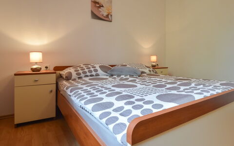 Novigrad (Zadar) 115: Furniture, Property, Comfort, Building, Wood, Cabinetry, Picture Frame, Bed Frame, Floor, Interior Design