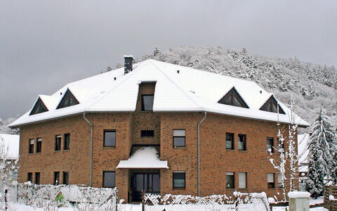 Adenau 160: Sky, Snow, Building, Property, Window, Plant, House, Cloud, Slope, Door