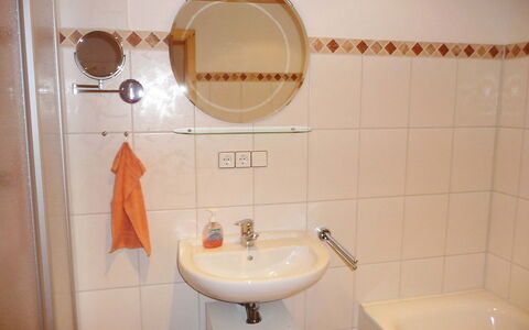 Schiltach 100: Bathroom, Property, Tile, Room, Plumbing Fixture, Wall, Toilet, Bathroom Accessory, Bathroom Sink, Interior Design