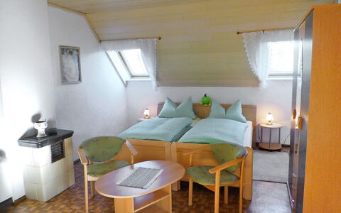 Zerna: Room, Furniture, Property, Building, Bed, Bedroom, Interior Design, House, Table, Loft