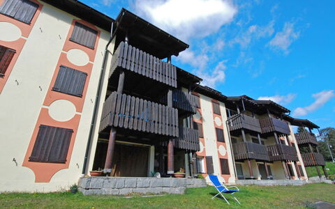 Madonna di Campiglio 1: Building, Facade, Real Estate, Land Lot, House, Outdoor Furniture, Home, Lawn, Door, Yard