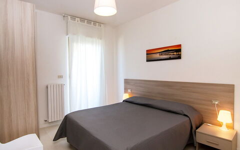 San Benedetto del Tronto 140: Bedroom, Furniture, Bed, Room, Property, Bed Frame, Interior Design, Bed Sheet, Floor, Building
