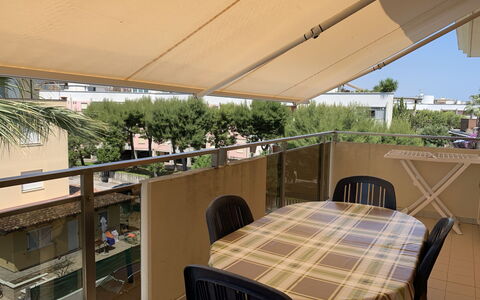 Azzurra: Property, Furniture, Table, Plant, Shade, Wood, Interior Design, Outdoor Furniture, Chair, Building