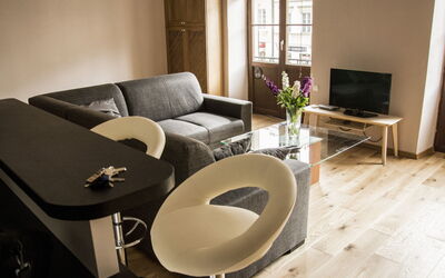 Royal Route Residence 150.2: Room, Furniture, Property, Interior Design, Living Room, Product, Table, Coffee Table, Floor, House