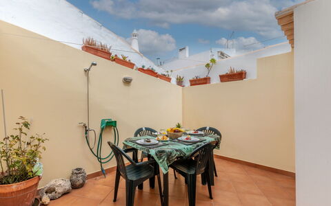 Rua 5 de Outubro: Flooring, Floor, Flowerpot, Houseplant, Wood Stain, Tile, Balcony, Plaster