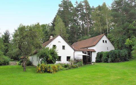 Benešov Nad Černou: Plant, Sky, Property, Building, Natural Landscape, Tree, House, Land Lot, Cottage, Grass